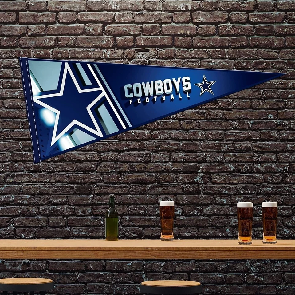 Banderín de fieltro suave Rico Industries NFL Dallas Cowboys 12" X 30" Foto 2 de 4