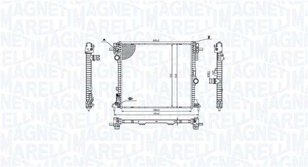 Magneti Marelli KüHler WasserküHler MotorküHler FüR Alfa Romeo Stelvio 2.0 Q4-image