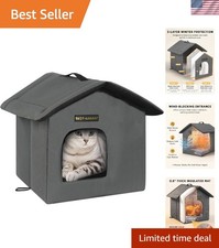 Versatile Insulated Cat House: Waterproof Shelter for Feral Cats, Easy Assembly
