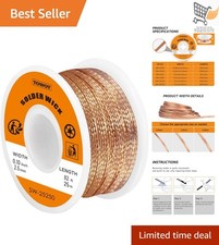 Copper Desoldering Wick 82ft Professional Solder Removal for PCB Repair