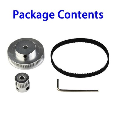 GT2 Timing Belt Pulley 60Teeth 20Teeth 5mm Reduction 1:3 Belt Width 6mm