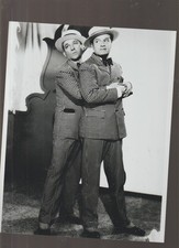 8X10 B&W PHOTO OF-SCENE- BING CROSBY AND BOB HOPE