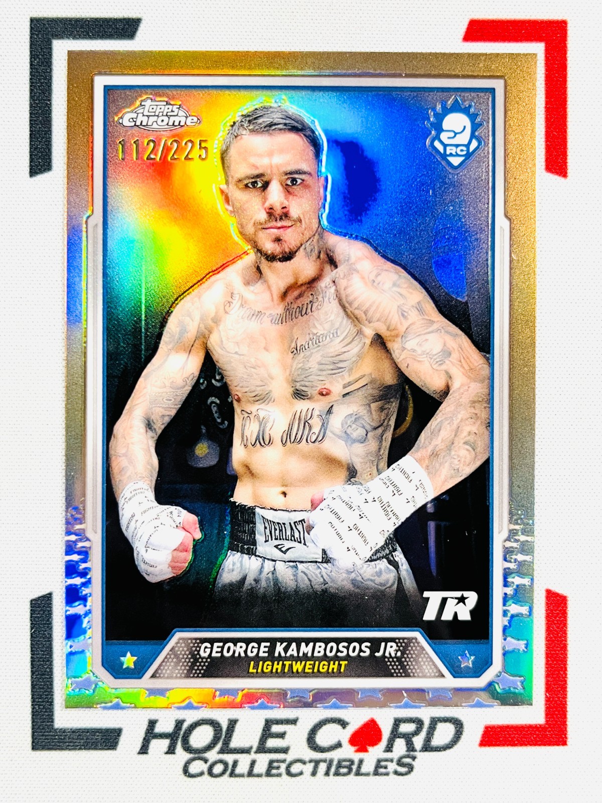 GEORGE KAMBOSOS JR. RC 2024 Topps Chrome Boxing #22 Bronze Refractor 112/225