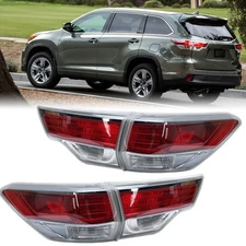 1 Set Tail Light Rear Lamp Brake Inner+Outer For Toyota Highlander 2014-2016
