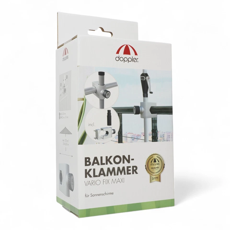 Doppler Balkonklammer VARIO FIX MAXI für Schirmstock 22 - 32 mm Halterung - NEU