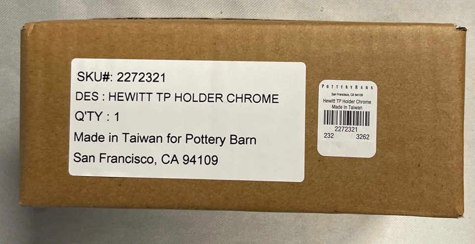 NEW Pottery Barn Hewitt Toilet Paper Holder Chrome - Retired - Image 2 of 2