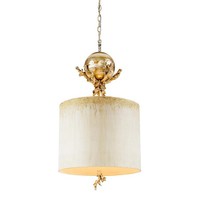 Patina Silber Klassisch HäNgelampe Pendelleuchte 1X60W/E27