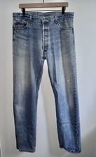 Vintage Levi's 501 XX Jean Pant Men Waist Size 36 Blue Cotton Button Fly