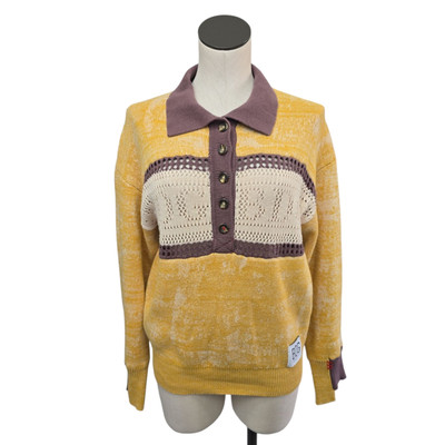 Urban Outfitters BDG Corinna Collared Sweater Size Small 80s Vintage Aesthetic