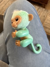 Fingerling Interactive Turquoise White Hair Monkey