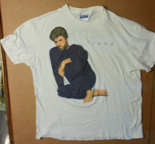 George Michael Faith Tour Vintage Concert T-Shirt Men's 1980s vintage concert t-shirt, vintage, size XL, single stitch, B+ condition