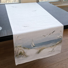 Tischläufer 40x150 cm maritim Möwen Strand ...