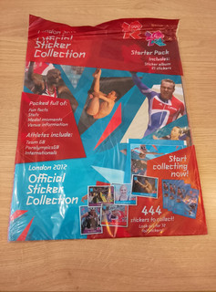 Unopened Panini London 2012 Olympics Sticker Album Starter Pack