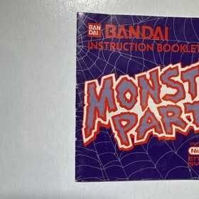 Monster Party NES Manual ONLY - NES-P1-USA - Best Condition Online!