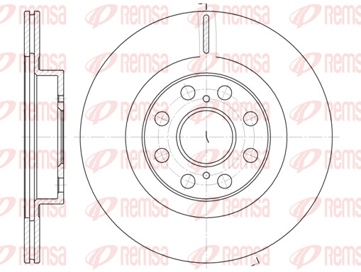 Remsa 2X Bremsscheibe Hinten Ø262.6 Mm FüR Toyota MR 2 III ZZW3_ 1.8 16V Vt-I-image