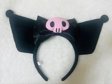 Sanrio Kuromi Headband Pink Skull Charm Character Hairband