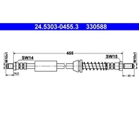 Bremsschlauch ATE 24.5303-0455.3 FüR Ford Escort V Orion III Turnier