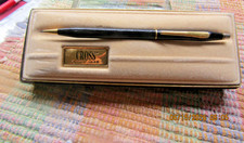 VINTAGE MATTE BLACK/GOLD "CROSS" MECHANICAL PENCIL WITH BOX