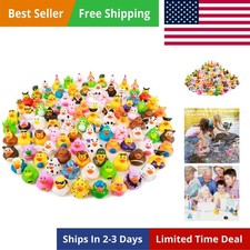 100 Pack Rubber Duck for Jeeps Ducking - 2.3 Inch Bulk Floater Duck for Kids ...