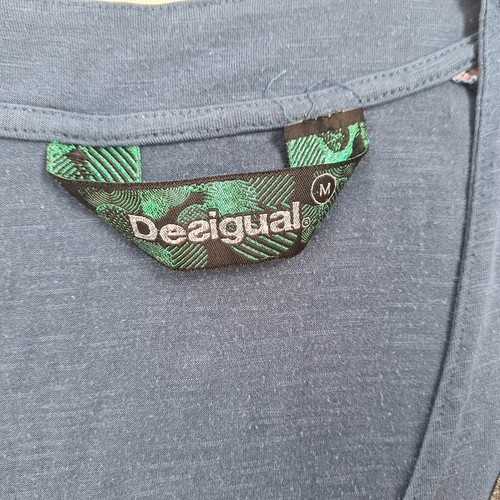 Vestido Desigual para mujer línea A hasta la rodilla talla M manga larga floral mezcla de algodón - Imagen 4 de 20
