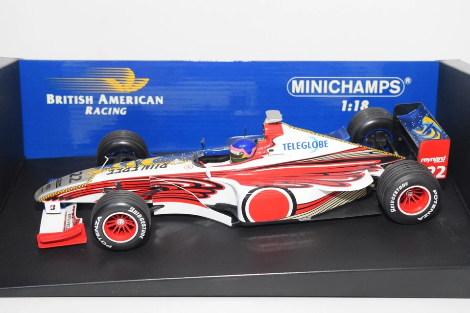 A63 1:18 180 990022 MINICHAMPS F1 FORMULA BAR 01 SUPERTEC J. VILLENEUVE 1999 MIB - Immagine 3 di 4
