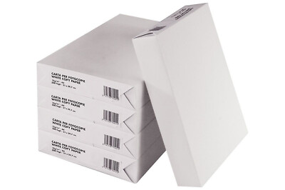 Carta Per Stampante A4 Varzi - 5 Risme Da 500 Fogli (2500 Totali) | 80 G/m&sup2;, Bianco Naturale