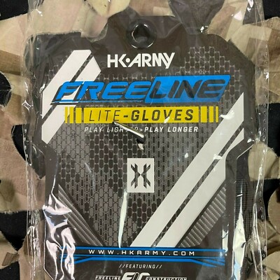 Gants Paintball HK Army Freeline Full Finger - Graphite Taille Large - Neuf