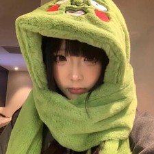 Mob Psycho 100 Dimple Warm Cap Hat Headgear Glove Muffler Neckerchief Scarf