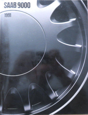 1991 Saab 9000 USA Prospekt Brochure, 36 Seiten