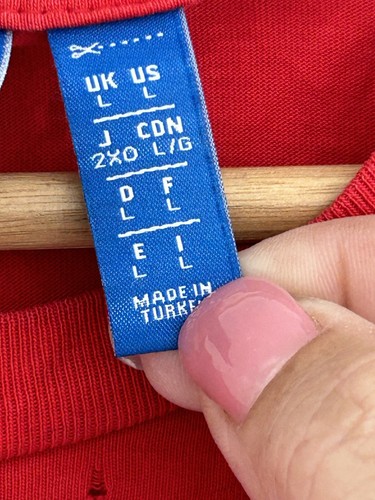 ADIDAS x PHARRELL WILLIAMS Human Race Red Big Logo T-Shirt Unisex Size L - Picture 6 of 12