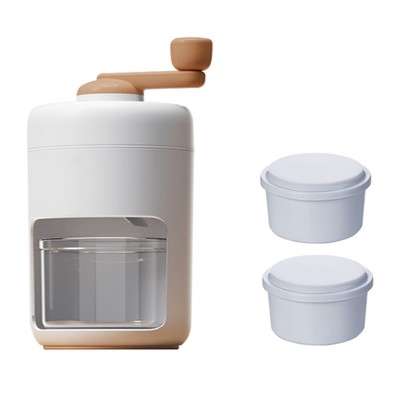 3X(Manueller Ice Crusher Smoothies Ice Breaker mit Ice Box Mold Shaved Ice 8591