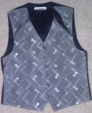 Perry Ellis America Silver Men's full back formal vests 6 pieces - pick sizes