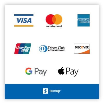 1x Payment Sticker | SUMUP | Retail Restaurant Market Stall Taxi