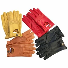 Prime Sports Men’s Real Soft Nappa Leather Fashion Driving Gloves D-508