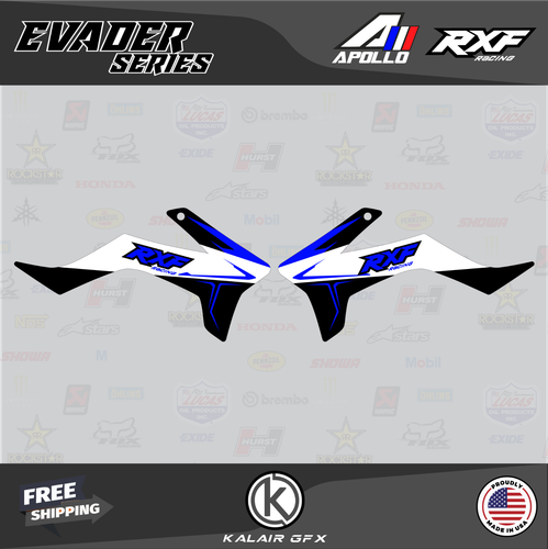 Graphics Kit for Apollo RXF Freeride 150 190 Evader Series - Blue - Picture 2 of 6