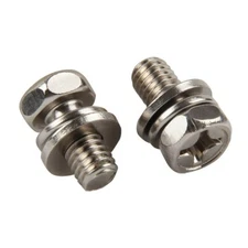 M6/M8/M10 SEM Phillips Hex Head Screws Bolts + Spring&Flat Washer A2 Stainless
