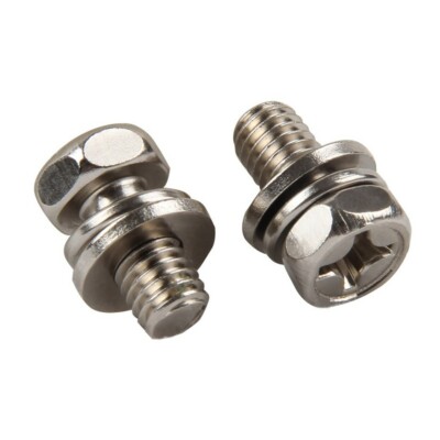 M6/M8/M10 SEM Phillips Hex Head Screws Bolts + Spring&Flat Washer A2 Stainless