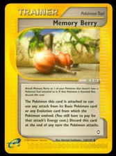 Pokemon MEMORY BERRY 128/147 - Aquapolis - - MINT
