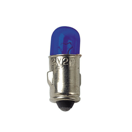 LE0E 12V Lampada Mignon - (J) - 2W - Ba7s - 2 Pz - D/Blister - Blu