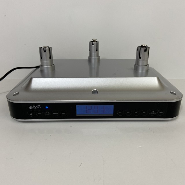 iLive iKB333S Under Radio with Bluetooth Speakers (Silver