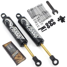 Yeah Racing 90mm Desert Lizard Two Stage Internal Spring Damper Shocks (2) Black