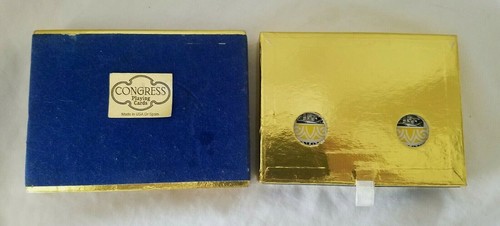 2 Vintage Decks Playing Cards Congress DOUBLE DECK Sail Boat Cel-U-Tone Finish - Picture 2 of 7