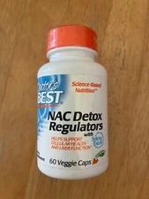 Doctor's Best NAC Detox Regulators w/ Seleno Excell, Non-GMO, 60 Vegetarian Caps