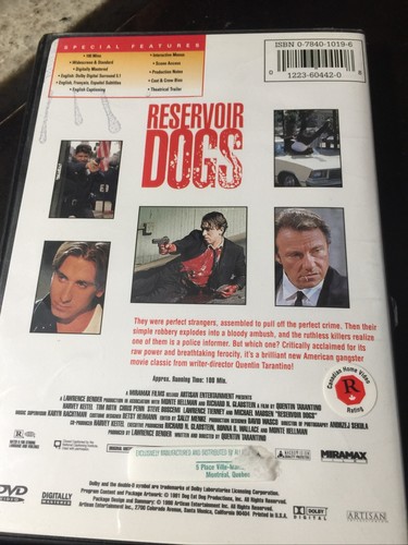 Reservoir Dogs dvd - Picture 4 of 4