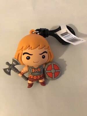 BATTLE ARMOR HE-MAN Keychain Bag Clip Masters of the Universe MOTU Monogram Rare