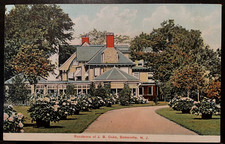 Vintage Postcard 1907-1915 J.B. Duke Residence, Somerville, New Jersey (NJ)