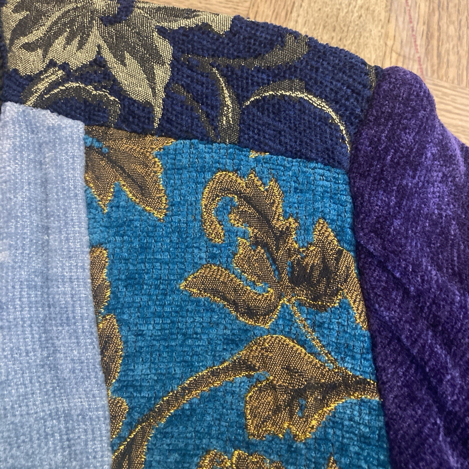 Indigo Moon Women Blue Patchwork Embroidered Leav… - image 5