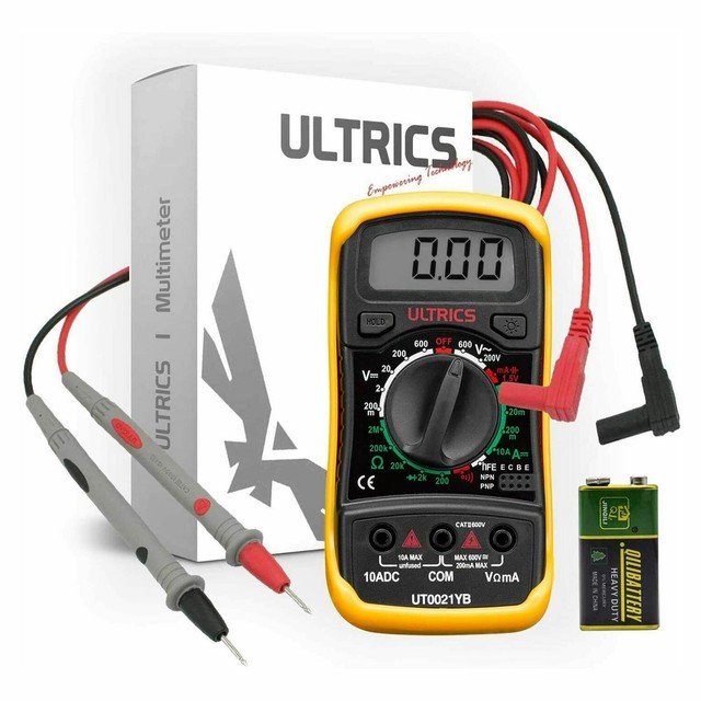 Ultricsâ Digital LCD Multimeter Voltmeter Ammeter Ohm AC DC Circuit