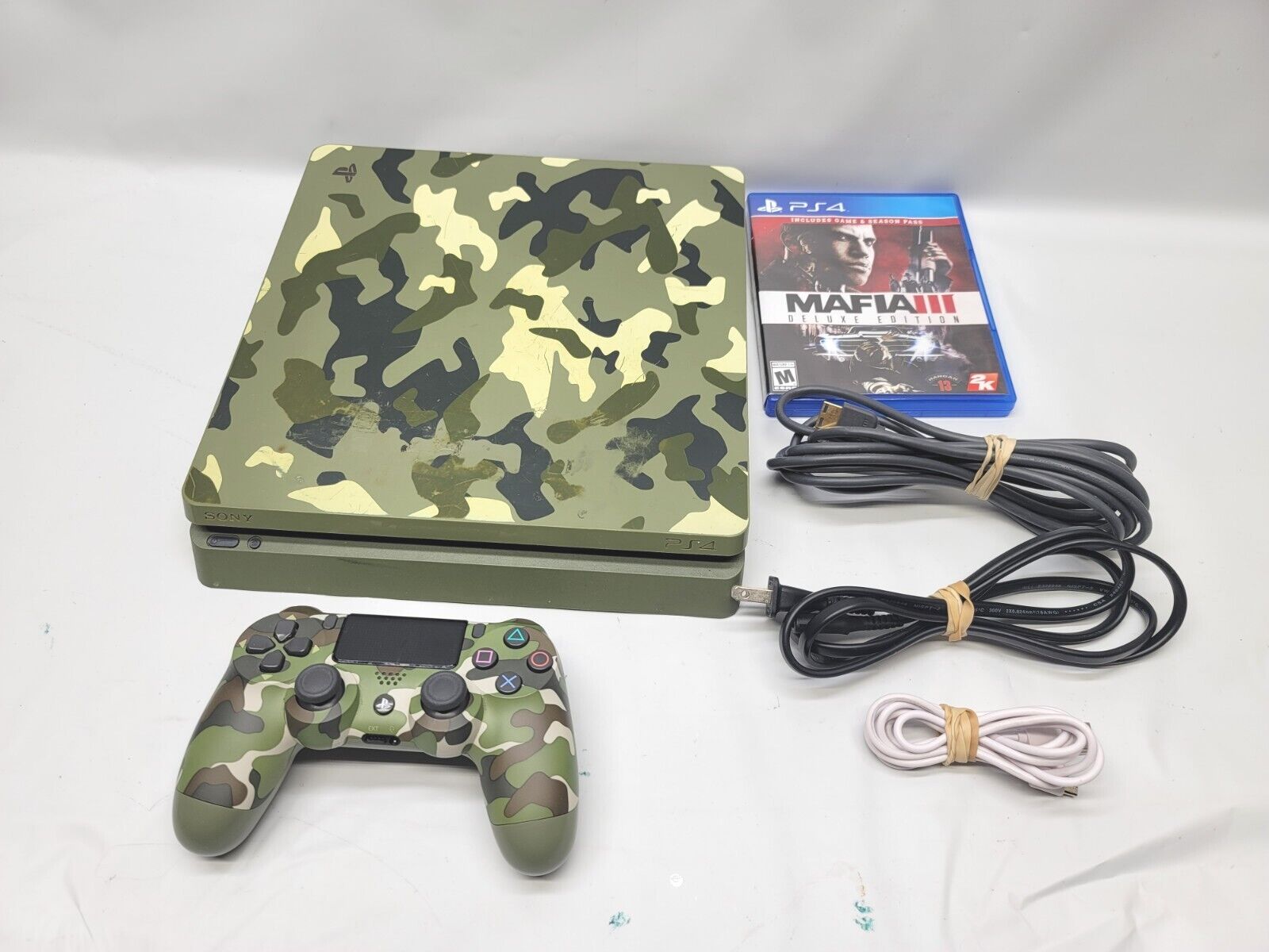 Withered video Leeds Sony PlayStation 4 PS4 Slim COD: WWII Limited Edition 1TB Green Camo  CUH-2115B | eBay