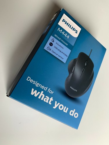 Philips M444 6-Button Ergonomic Wired Optical Gaming Mouse Precision Game - Picture 3 of 10